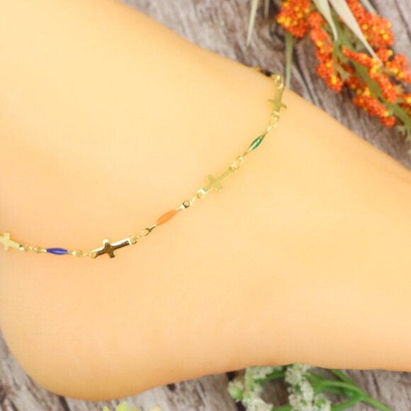 Dainty Anklet for Women – Elegant Everyday Jewelry & Perfect Gift | MLCRC1811 - Picture 6 of 10